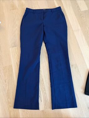 Express Navy Boot-Cut Dress Pants